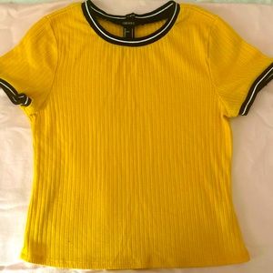 Cute simple yellow top from Forever 21| Worn once | Good condition